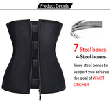 Body Shaper Latex Waist Trainer Zipper Underbust Slim