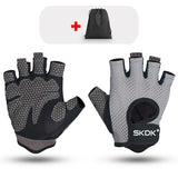 Breathable Fitness Silicone Palm Hollow Gym Gloves
