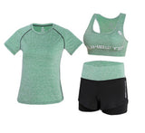 High Waist 5 Pieces Outdoor Running Sports Clothing