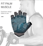 Breathable Fitness Silicone Palm Hollow Gym Gloves
