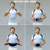 Adjustable Magnetic Posture Corrector Corset Back Brace