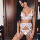 Women Transparent Bra Set Plus Size