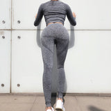 Seamless Women Yoga Top And Athletic Legging