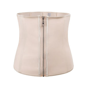 Body Shaper Latex Waist Trainer Zipper Underbust Slim